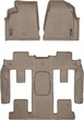 Килимки Weathertech Beige для GMC Acadia (mkI) 2006-2008; Buick Enclave (mkI) 2007-2008 (2 ряд - 2 місця)(1 кругле кріплення)(1-2-3 ряд) (WT 457021-451114) - изображение 1