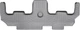 Килимки Weathertech Grey для Chrysler Town & Country (mkV); Dodge Grand Caravan (mkV); Volkswagen Routan (mkI) 2007-2020 (2 ряд - 2 місця)(3 ряд) (WT 461413) - изображение 1