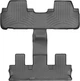 Килимки Weathertech Black для Toyota Highlander (mkIII) 2013-2019 (не гібрид)(2 ряд - 2 місця)(2-3 ряд) (WT 446324) - изображение 1