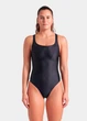 Купальник закрытый женский Arena Solid Swimsuit Control Pro Bac 43 Чорний 2400000U 5910 - изображение 2