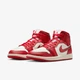 Кроссовки женские Jordan Air 1 Mid Se 38 Красно-белый HJ9337-106 - изображение 5
