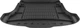 Гумовий килимок у багажник Frogum Pro-Line для Honda CR-V (mkIII) 2006-2012 (багажник) (FG TM406001) - изображение 2