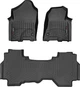 Килимки Weathertech Black для Dodge Ram (mkV) 2019→ (Quad Cab)(1 ряд - 2 місця) (WT 4414281-4414284) - изображение 1