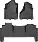 Килимки Weathertech Black для Dodge Ram 3500HD (mkV) 2019→ (Mega Cab)(1 ряд - 2 місця) (WT 4415451-4415453) - изображение 1