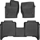 Килимки Weathertech Black для Land Rover Range Rover (long)(mkIV)(no on console 2 row) 2014-2017 (WT 444801-444808) - зображення 1