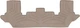 Килимки Weathertech Beige для Ford Explorer (mkVI)(2 row bench seats)(3 row) 2020→ (WT 4515754) - зображення 1