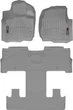 Килимки Weathertech Grey для Ford Expedition Max (mkIV) 2021-2024 (2 ряд - 2 місця)(1-2-3 ряд) (WT 4616651-4616655) - изображение 1