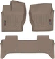 Килимки WeatherTech Beige для Land Rover Range Rover (mkIV)(PHEV)(2-zone climate control) 2018-2021 (WT 454801-4514055) - зображення 1