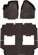 Килимки Weathertech Choco для Chrysler Pacifica (mkII) 2021→ (гібрид)(комплектація Limited/Premium S Appearance)(1-2-3 ряд) (WT 4716621-479453) - изображение 1