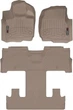 Килимки Weathertech Beige для Ford Expedition Max (mkIV) 2021-2024 (2 ряд - 2 місця)(1-2-3 ряд) (WT 4516651-4516655) - изображение 1