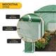Садова теплиця парник LEOBRO посилена Garden 24м2 Green Mosquito Door (LB-G125-GRN) - зображення 7