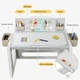 Стол трансформер детский 4 в 1 BabyPods со стульчиком и мольбертом. Столик для обучения, творчества и игры в конструктор. - изображение 10