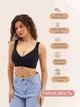 Бюстгальтер 5XL (100F, 105C, 105D, 105E) Free Bra Эластичный бесшовный анатомический лиф широкие бретели без косточек Черный 582734185 - изображение 7
