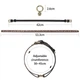 Чокер на шию з кулоном коричневого кольору Lovetoy Rebellion Reign TwinBand Collar - зображення 2