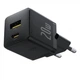 Мережевий зарядний пристрій Baseus Palm Fast Charger Type-C+USB 20W With Cable Type-C to Type-C Black (P10111608113-01) - зображення 5