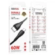 Кабель USB Type-C - Type-C Borofone BX121 60W 1 м Black (VS7007386) - изображение 3