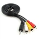 Кабель мультимедийный Jack 3.5mm male 4-pin to 3RCA 2.0m (MX-00006231) - изображение 1