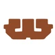 Двошарові килимки Sotra Premium Terracotta для Land Rover Discovery (mkIII-mkIV)(L319)(3 ряд) 2004-2016 (ST 02106-PR-Terra) - изображение 1