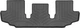 Килимки Weathertech Black для Toyota Highlander (mkIV) 2019→ (3 ряд) (WT 4416093) - изображение 1