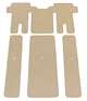 Двошарові килимки Sotra Premium Beige для Kia Carnival (mkIII)(2 ряд - 1+1)(3 ряд - 1+1)(2-3 ряд) 2014-2021 (ST 90721-CH-Beige) - изображение 1