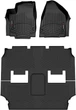 Килимки Weathertech Black для Chrysler Pacifica (mkII) 2021→ (не гібрид)(комплектація Limited)(1-2-3 ряд) (WT 4416621-449452) - изображение 1
