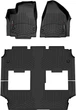 Килимки Weathertech Black для Chrysler Pacifica (mkII) 2021→ (гібрид)(комплектація Limited/Premium S Appearance)(1-2-3 ряд) (WT 4416621-449453) - изображение 1
