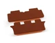 Двошарові килимки Sotra Premium Terracotta для Toyota Avensis Verso (mkII)(2-3 ряд) 2001-2009 АКПП (ST 90341-PR-Terra) - изображение 1