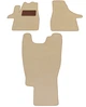 Двошарові килимки Sotra Premium Beige для Volkswagen Transporter / Caravelle / Multivan (T5-T6)(1 ряд - 1+1)(без кліпс)(1 ряд) 2003-2024 (ST 07396-PR-Beige) - изображение 1