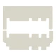 Двошарові килимки Sotra Premium White для Ford Tourneo Custom (mkI)(2 зсувні двері)(2-3 ряд) 2012-2021 (ST 90749-CH-White) - изображение 1