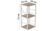 Этажерка Ferrum-decor Конект 73x34x28 см Дуб Сан-Марино (XK00260) - изображение 3
