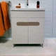 Пластиковая тумба The MIX Бостон с покрытием HPL 3243 velur 70 см - изображение 3