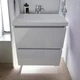 Пластиковая напольная тумба The MIX Лями Grey 3297 tought 60 см - изображение 6