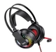 Игровые геймерские наушники Hoco Gaming W105 с микрофоном и LED RGB подсветкой красные - изображение 2