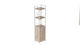 Этажерка 3/34 Ferrum-decor Серии Конект с тумбой 144x34x28 Белый ДСП Дуб Сан-Марино (FD1008) - изображение 1