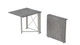 Стол-книжка трансформер Орион 1 Ferrum-decor 750x810x730 Белый металл ДСП Бетон 16 мм (ORI114) - изображение 1