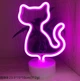 Ночник неоновый лампа светильник SWF Кошка розовая new - изображение 5