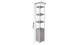 Этажерка 4/34 Ferrum-decor Серии Конект с тумбой 179x34x28 Белый ДСП Бетон (FD1055) - изображение 2