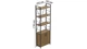 Этажерка 4/60 Ferrum-decor Серии Конект с тумбой 179x60x28 Черный ДСП Дуб Артизан (FD1068) - изображение 2
