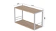 Книжная полка универсальная Ferrum-decor Стим 1 38x63x26 белый ДСП Дуб Сан-Марино 16мм (XK00026) - изображение 3