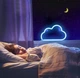 Настенный неоновый светильник ночник Облако синий Angel - изображение 6