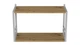 Книжная полка универсальная Ferrum-decor Стим 1 38x63x26 белый ДСП Дуб Артизан 16мм (XK00027) - изображение 2