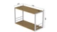 Книжная полка универсальная Ferrum-decor Стим 1 38x63x26 белый ДСП Дуб Артизан 16мм (XK00027) - изображение 3
