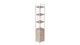 Этажерка 4/34 Ferrum-decor Серии Конект с тумбой 179x34x28 Белый ДСП Дуб Сан-Марино (FD1050) - изображение 1