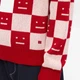 Свитер No Brand Face Maglia jacquard wool sweater Red/White S - изображение 4