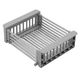 Кухонная мийка Mixxus 500×500 мм, товщина 3,0/0,8 мм, DECOR Nano-Silver, із нержавіючої сталі, з дозатором та кошиком - зображення 3
