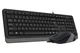 Комплект A4Tech Fstyler Sleek Multimedia Comfort F1010, Black/Grey, клавіатура+миша, USB - изображение 3