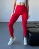 Спортивні жіночі легінси EASY з ефектом Push Up для фітнесу та йоги Безшовні Однотонні XS-S Червоні (4873S) - зображення 1