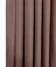 Штора Bella 150×250 см жаккардовая коричневая на тесьме с геометрическим рельефным узором для спальни и гостиной - изображение 2