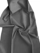 Штора Bella 150×250 см жаккардовая серая на тесьме с геометрическим рельефным узором для спальни и гостиной - изображение 4