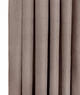 Штора Bella 150×250 см жаккардовая бежево-серая (кофе с молоком) на тесьме с геометрическим рельефным узором для спальни и гостиной - изображение 2